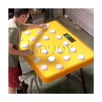 Jeu de bâton de réaction de défi de bouton de lumière LED interactif pour le plastique électronique d'agilité de réponse de Coordination œil-main de bureau