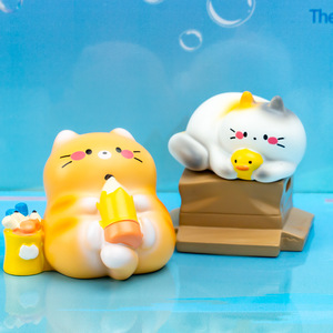 ชุดฟิกเกอร์เรซิ่น Yu Mo Cat Time Diary Blind Box 6 ชิ้น ของสะสม ของขวัญสำหรับเด็กและผู้ใหญ่ - Product Image 2