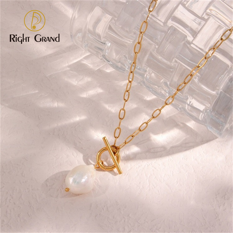 Jewelry Necklace Women Stainless Steel Gold
