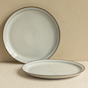 จานสีเทาง่ายๆสำหรับพาสต้าหรือสเต็กหรือเชาเหม่น - Product Image 6