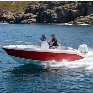 Bateau de pêche à console centrale 16 pieds en fibre de verre 2026, compatible moteur hors-bord 90 CV, côtier, OEM - Product Image 3
