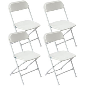 Venta Directa de Fábrica Sillas Plegables Blancas de Plástico para Césped Bodas Fiestas y Hoteles - Product Image 2