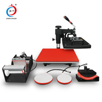 Machine à Sublimation 5 en 1, 10 pièces, pour t-shirts, chapeau, tasse, plaque, transfert 5 en 1, à pression thermique, vente en gros
