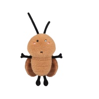 Nouveaux produits en peluche super doux brodés en coton PP, en gros, personnalisés, en forme de cafard, mignons et kawaii