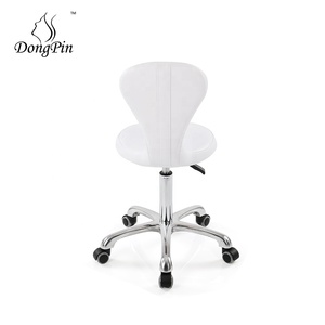 Taburete de salón ergonómico, silla de spa, masaje y oficina médica con ruedas giratorias y respaldo - Product Image 4