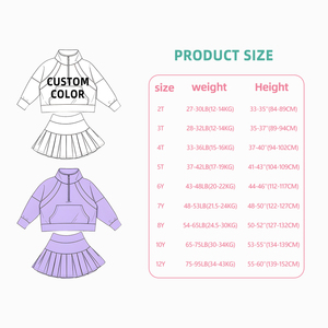 Conjunto de Ropa para Niñas de Buena Calidad, Ropa de Bebé Transpirable, Ropa Deportiva de Manga Larga para Niñas, Ropa de Yoga para Gimnasio - Product Image 4