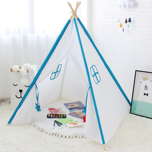 Personalizada al aire libre Oxford material de marco de madera, casa de juego niños triángulo dormir <span class=keywords><strong>tipi</strong></span> <span class=keywords><strong>tienda</strong></span> plegable - Product Image 4