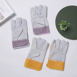Gants de sécurité anti-coupure de haute qualité en cuir de buffle de qualité AB pour hommes, 10,5 pouces, pour travaux de construction et de montage - Product Image 2