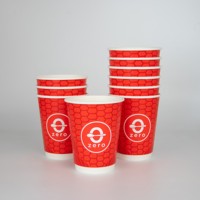 Logo imprimé personnalisé sur bulles, gobelets jetables en plastique pet, 20 pièces