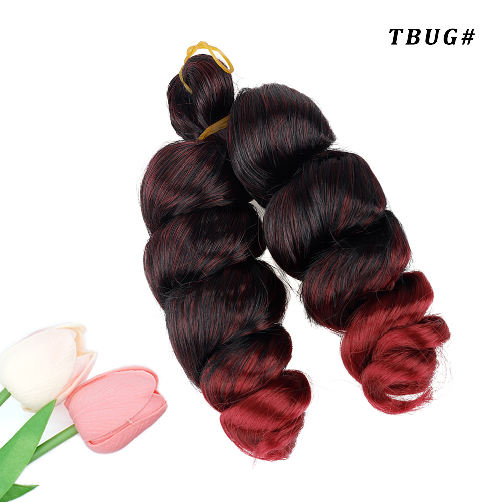 Vast Hair KAMA 12-Inch Silky Italy Synthetic Hair Braids High Temperature Fiber French Loose Curl Box for Kids Black Women thumbnail 2