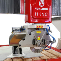 Máquina de Corte de Piedra CNC de Puente Multiusos Serie HKNC de HUALONG Machinery, 5 Ejes para Encimeras de Granito y Mármol