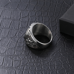1 PC Stainless Steel Punk Style <strong>Wolf</strong> <strong>Ring</strong> for <strong>Men</strong> - Product Image 4