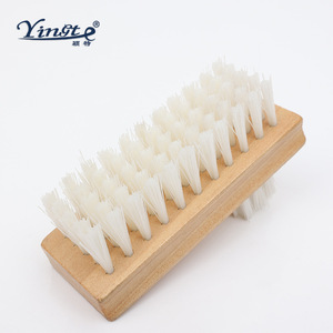 Brosse à chaussures Yinste en bois massif avec poils en plastique double face pour éliminer les taches - Product Image 2