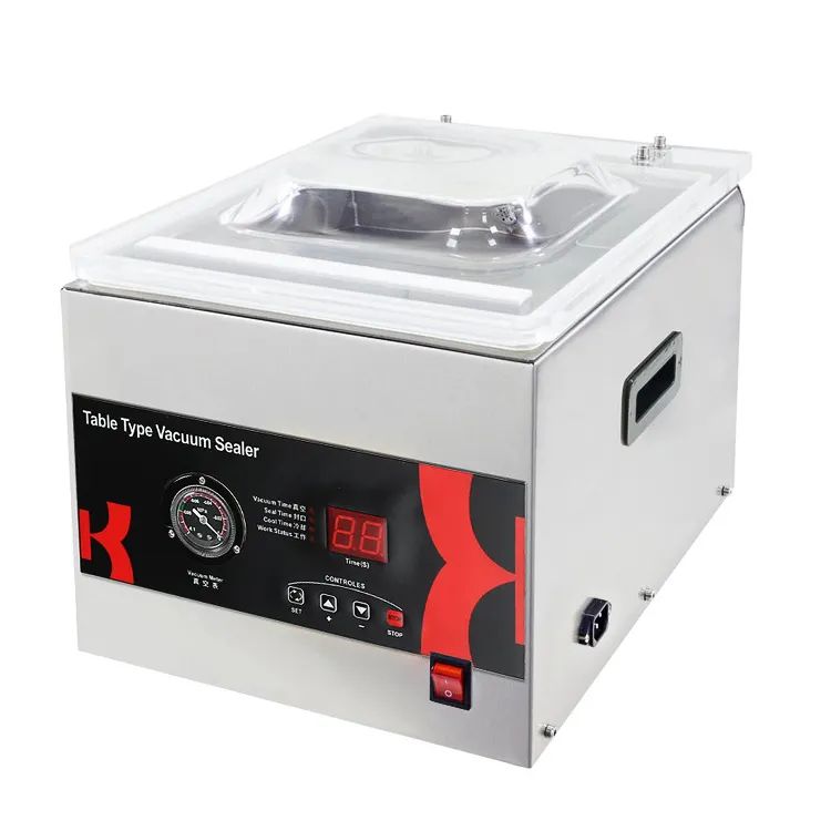 DZ-260C automatic table top economy food hamber vacuum sealer machine vacuum sealing packaging machine