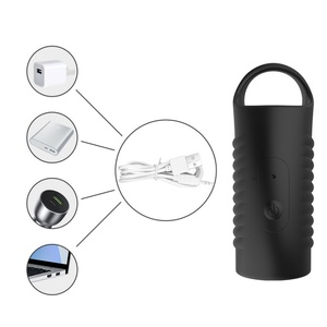 Mainan seks Dildo hitam cincin Penis ekstender lengan Penis silikon dengan ekstensi cincin Penis bergetar - Product Image 6
