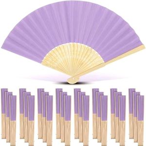 Elegante Abanico de Bambú Pintado a Mano con Flores Tropicales para Ocasiones Especiales - Product Image 4