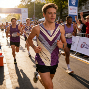 Camiseta Deportiva de Compresión Profesional para Correr, con Soporte Muscular, Secado Rápido, Sin Costuras, para <span class=keywords><strong>Entrenamiento</strong></span> de <span class=keywords><strong>Media</strong></span> <span class=keywords><strong>Maratón</strong></span> y Larga Distancia - Product Image 5