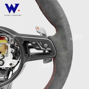 Volant en cuir de cerf nouvellement amélioré pour <span class=keywords><strong>Porsche</strong></span> Panamera 970 997 911 987 996 Cayenne 981 991.1 958 991 992 718 - Product Image 5