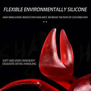 Señuelo <span class=keywords><strong>de</strong></span> cangrejo <span class=keywords><strong>de</strong></span> 10,5 cm y 14cm, simulación 3D Artificial, cebo suave <span class=keywords><strong>de</strong></span> goma <span class=keywords><strong>de</strong></span> silicona <span class=keywords><strong>de</strong></span> PVC, Señuelos <span class=keywords><strong>de</strong></span> Pesca <span class=keywords><strong>de</strong></span> cangrejo rojo - Product Image 3