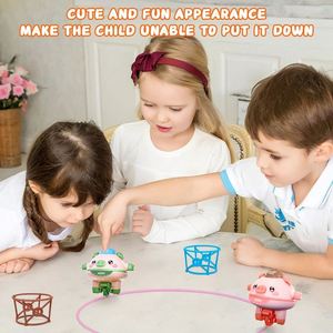 Roly-poly Balance Pig Piglet Tumbler Novedad Tightrope Walking Monociclo Juguete Fingertip Giroscopio para niños - Product Image 6