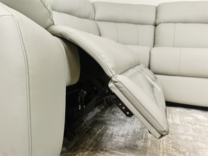 جناح صالة جلدي فاخر حديث عالي الجودة على شكل حرف U أريكة مقطعية قابلة للطي وقابلة للتمديد لاستخدام غرفة المعيشة - Product Image 5