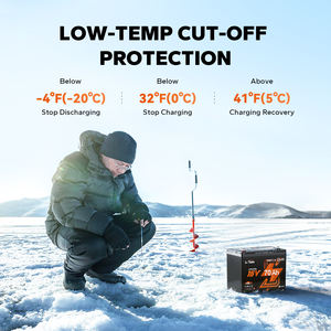 Litime 16V 70ah Bluetooth Lifepo4 Lithium Batterij Deep Cycle Pack Voor Fish Finder Vissen Elektronica Us Eu Au Jp <span class=keywords><strong>Ca</strong></span> Stock - Product Image 5