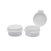 Pot cosmétique en plastique à couvercle rabattable, mini pot de rangement, bouchon conjoint, vente en gros, personnalisé, 1g, 3g, 5g, 10g