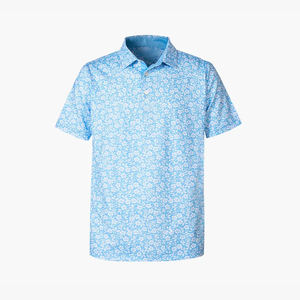 Camiseta de Golf para Hombre, Manga Corta, Transpirable, Ligera, de Secado Rápido, con Estampado Digital, para Verano, Estilo Polo - Product Image 1