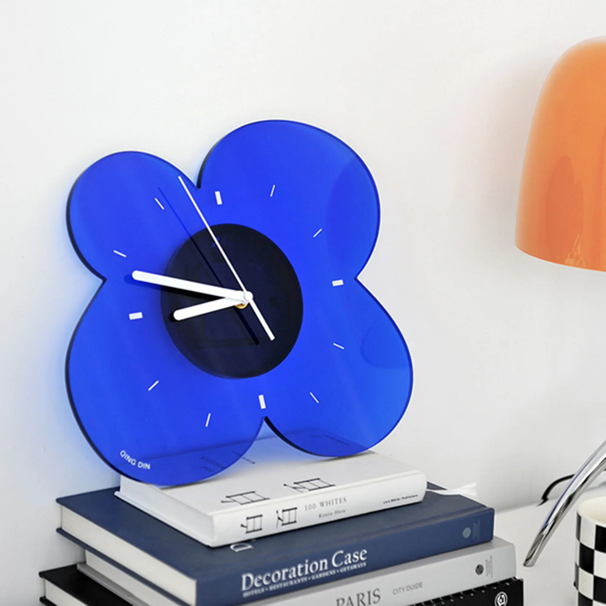 Acrylic wall clock light luxury Nordic home living room decoration mute clock ideas