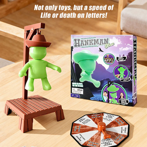 Jeu de société de bureau MILI Word Guessing avec figurines de cowboy, défi d'<span class=keywords><strong>orthographe</strong></span> interactif familial, jeu de table éducatif pour enfants pour les fêtes - Product Image 6
