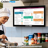 Sistema POS para Cocina, Venta al Por Mayor de Fábrica, Monitor de 21.5 y 18.5 Pulgadas, Resistente al Agua y al Aceite, Táctil, Compatible con VESA