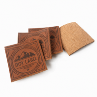 Estampage à chaud de haute qualité Logo de nom personnalisé en relief étiquettes en cuir véritable patchs pour jeans et sacs