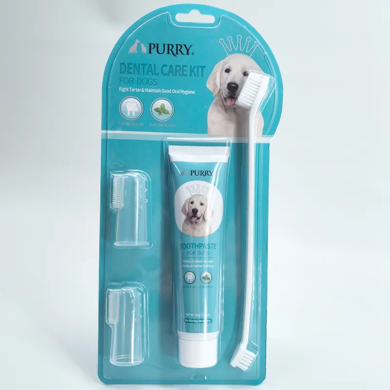 Grosir Pabrik perawatan gigi hewan peliharaan murah untuk anjing kit pembersih mulut gigi pasta gigi rasa mint untuk anjing