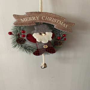 Guirlande <span class=keywords><strong>de</strong></span> guirlande <span class=keywords><strong>de</strong></span> poupée joyeux Noël 2025 père noël et bonhomme <span class=keywords><strong>de</strong></span> neige pour décoration <span class=keywords><strong>de</strong></span> porte d'entrée ornement cadeau - Product Image 2