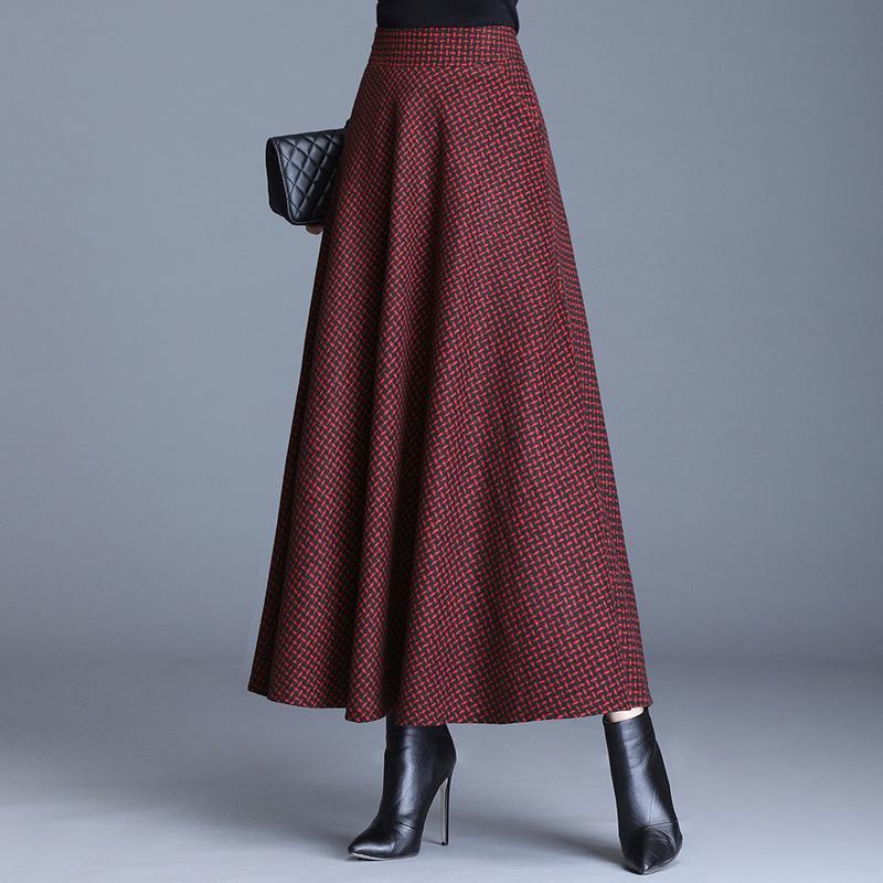 Long Check Skirt China Trade,Buy China Direct From Long Check