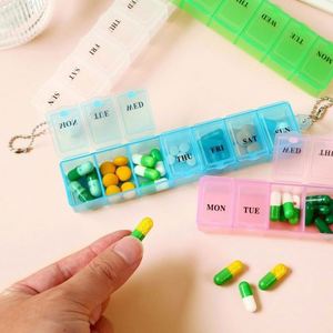 Good Quality 7 Day Best Selling <b>Plastic</b> Pill Box case <b>Pocket</b> Size Medicine case Promotion Pill Box - Product Image 4