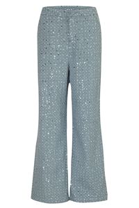 Nuova primavera ed estate nuova vendita calda europa e gli stati uniti moda Denim con paillettes spalancate petto pantaloni larghi - Product Image 4