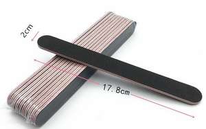 100/180 Çift Taraflı Düz Tek Kullanımlık Plastik Tırnak Parlatıcı Zımpara Dosyaları Profesyonel OEM Mevcut Manikür Pedikür Tırnak Aletleri - Product Image 3