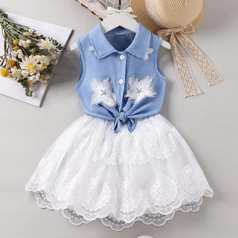 Summer Rts Year Old Toddler Clothes Embroidery Tulle - Main Image