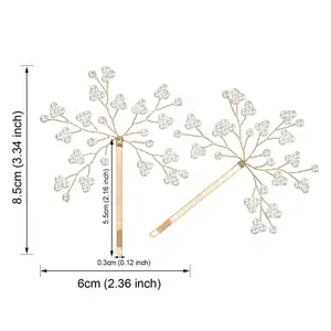 Schlussverkauf Mode Kristall-Haar-Stift Braut handgefertigtes Haar-Stift Hochzeits-Kopfbekleid
