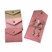 Petite boucle d'oreille collier bracelet anneau enveloppe en velours emballage à rabat sac à bijoux personnalisé en microfibre pochette à bijoux avec logo