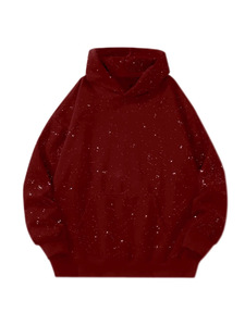 Sudadera con Capucha de Gran Tamaño Unisex, Estilo Urbano, con Diseño de Cielo Estrellado y Brillo, 320g, Nueva Colección 2026, Venta al Por Mayor - Product Image 2
