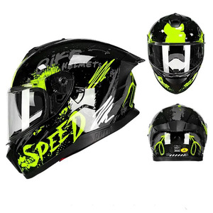 Casco de Motocicleta Modular Unisex, Aprobado por DOT, Estilo Vintage Retro, Integral, con 7 Ventilaciones, Carcasa Resistente de ABS, Doble Visera - Product Image 5