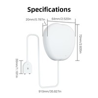 Détecteur de fuite d'eau intelligent WiFi Tuya Graffiti en PC avec alarme sonore et programmation via application pour la sécurité domestique