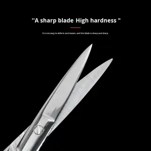 Tıbbi Gazlı Bez Makası Paslanmaz Çelik Düz/Kavisli Başlık Bandaj Pansuman Dikişlerinin Çıkarılması Cerrahi Oftalmik Kullanım Sınıf I - Product Image 5