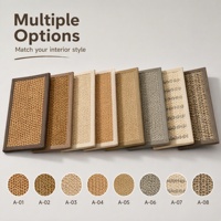 Tapis en sisal naturel beige pleine surface pour la décoration des sols de salles de thé de style chinois moderne, salles d'étude zen, clubs et salles de réception