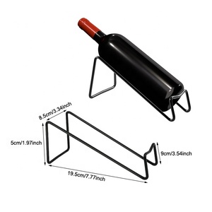 Rak Dinding Penyimpanan Botol Logam untuk Satu Botol Anggur - Product Image 6