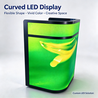 Écran LED flexible d'intérieur P5 4K HDR10+ avec vidéo réactive à la musique programmable pour discothèque, bar, scène et toile de fond