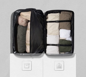 Large Capacity Waterproof Weekender Duffle Bag with Wheels Rolling Trolley <strong>Luggage</strong> Heavy-Duty <strong>Holdall</strong> with Retractable Handle - Product Image 6