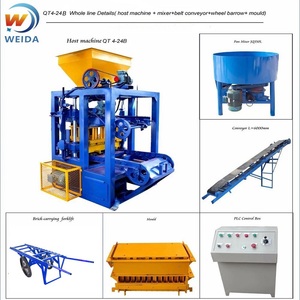 Machine à mouler des blocs de béton QT4-24 pour le marché africain, machines de fabrication de briques emboîtables - Product Image 5